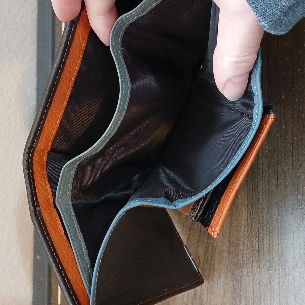 Temanli Multicolored Patchwork Wallet Extra Pocke… - image 5